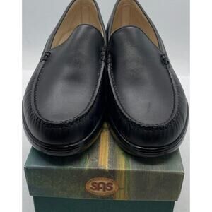 SAS Adult Mens Venetian 2010-013 Black Slip On Dress Loafer NIB 11.5 Excellent